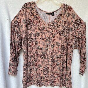 Willi Smith long sleeve floral print T-shirt 3X